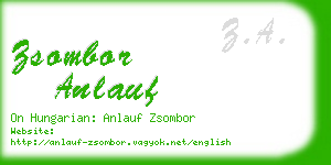 zsombor anlauf business card